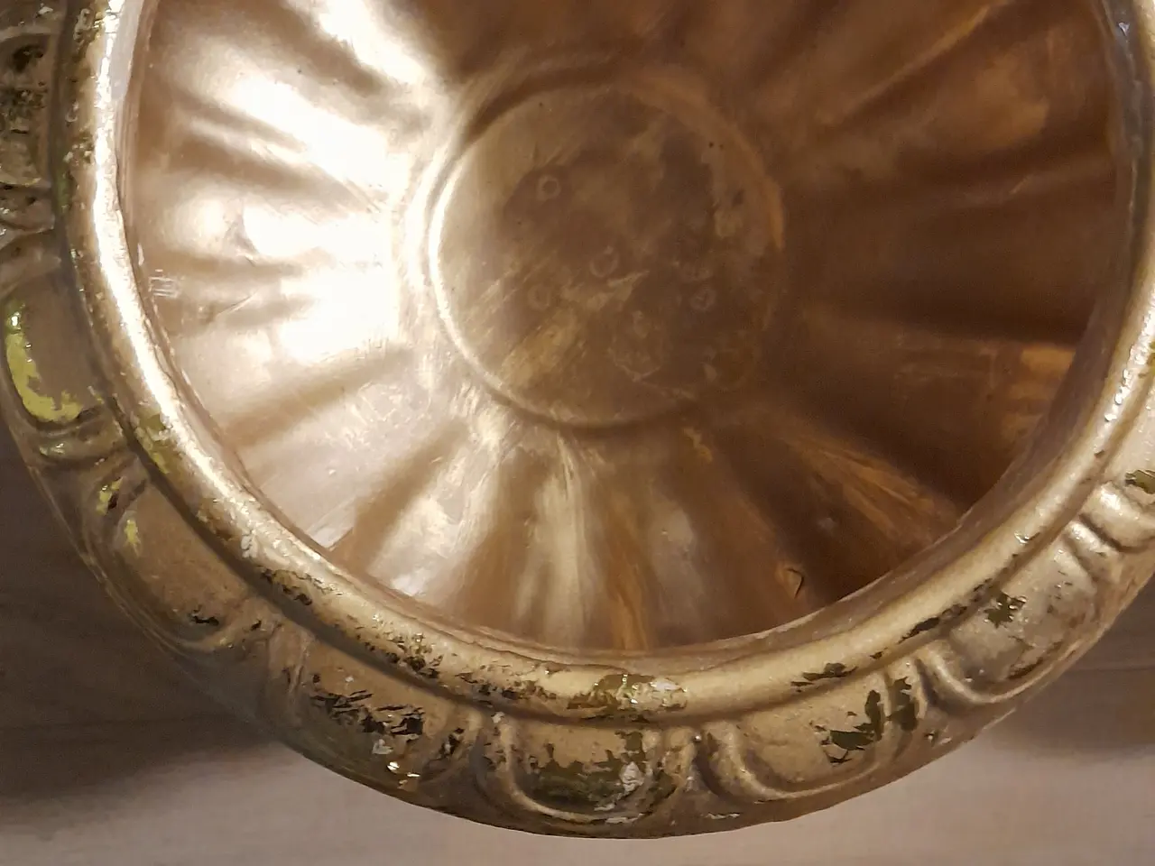 Billede 5 - Vintage guld urner / opsatser i tung keramik