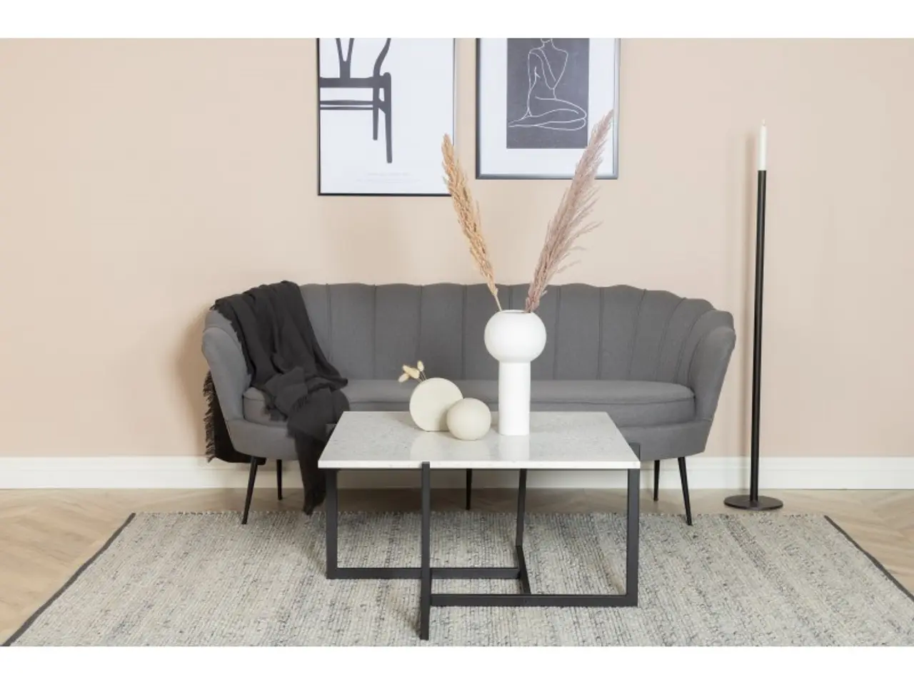 Billede 4 - Calais 3 personers Sofa - Grå stof