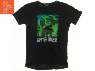 T-shirt med 'Game Over' motiv fra Jinx (str. 140)