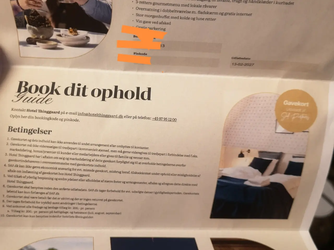 Billede 2 - Gavekort til Thinggaard Hotel