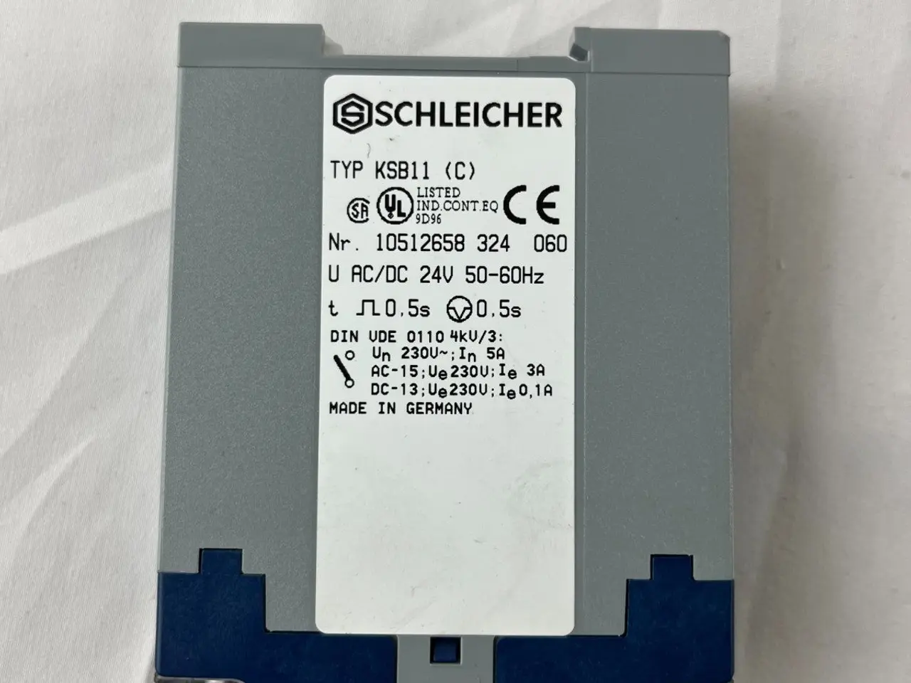 Billede 6 - Schleicher KSB11 (C) Time Delay relæ 24V AC/DC