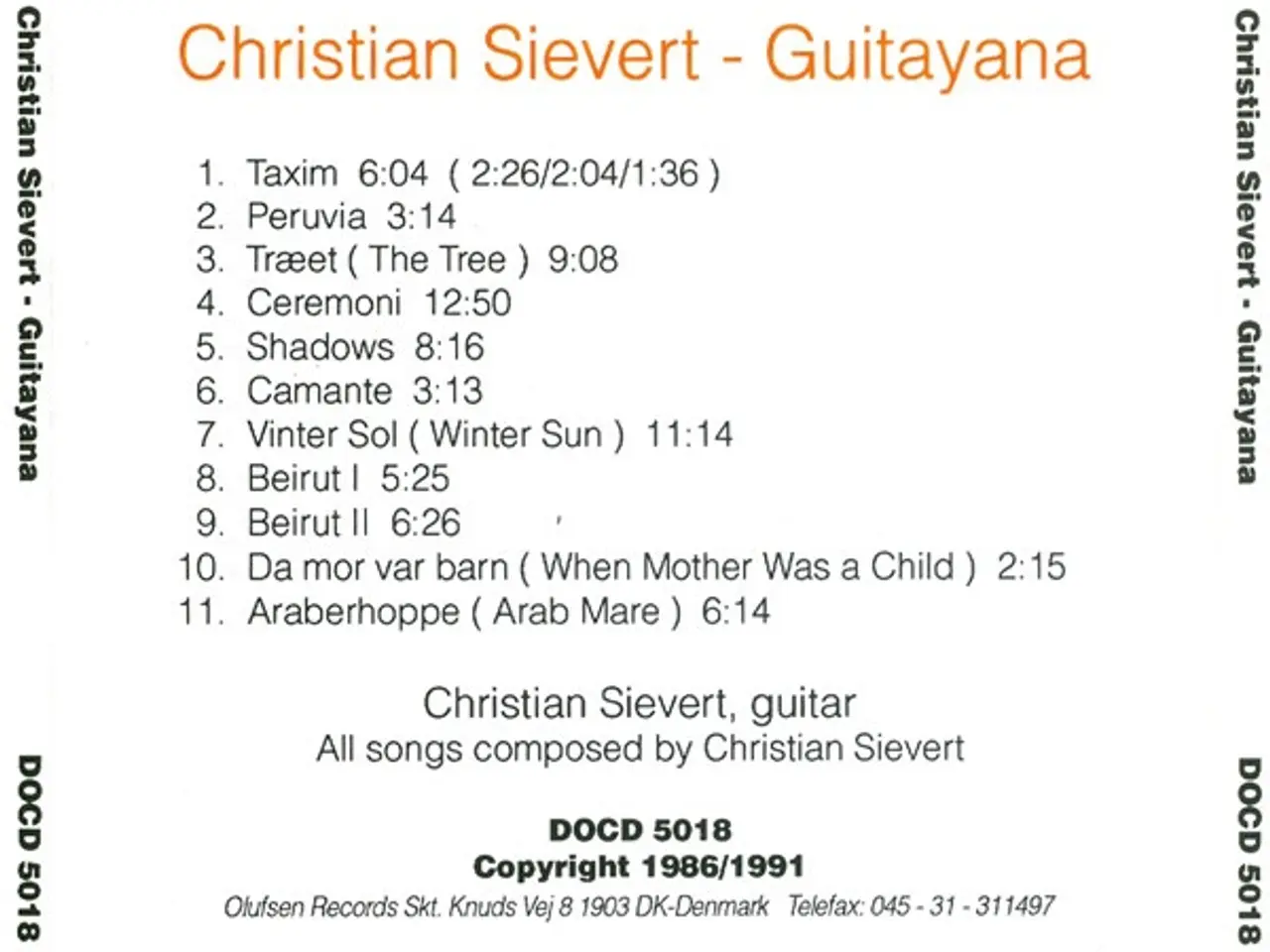 Billede 2 - Christian Sievert – Guitayana – CD
