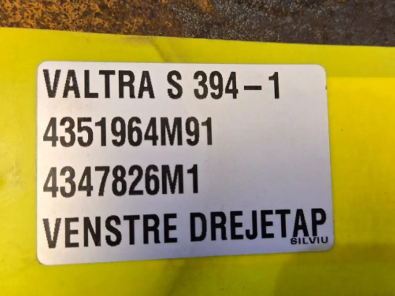 Billede 17 - Valtra S394 Hjulskærm L. 4351964M91