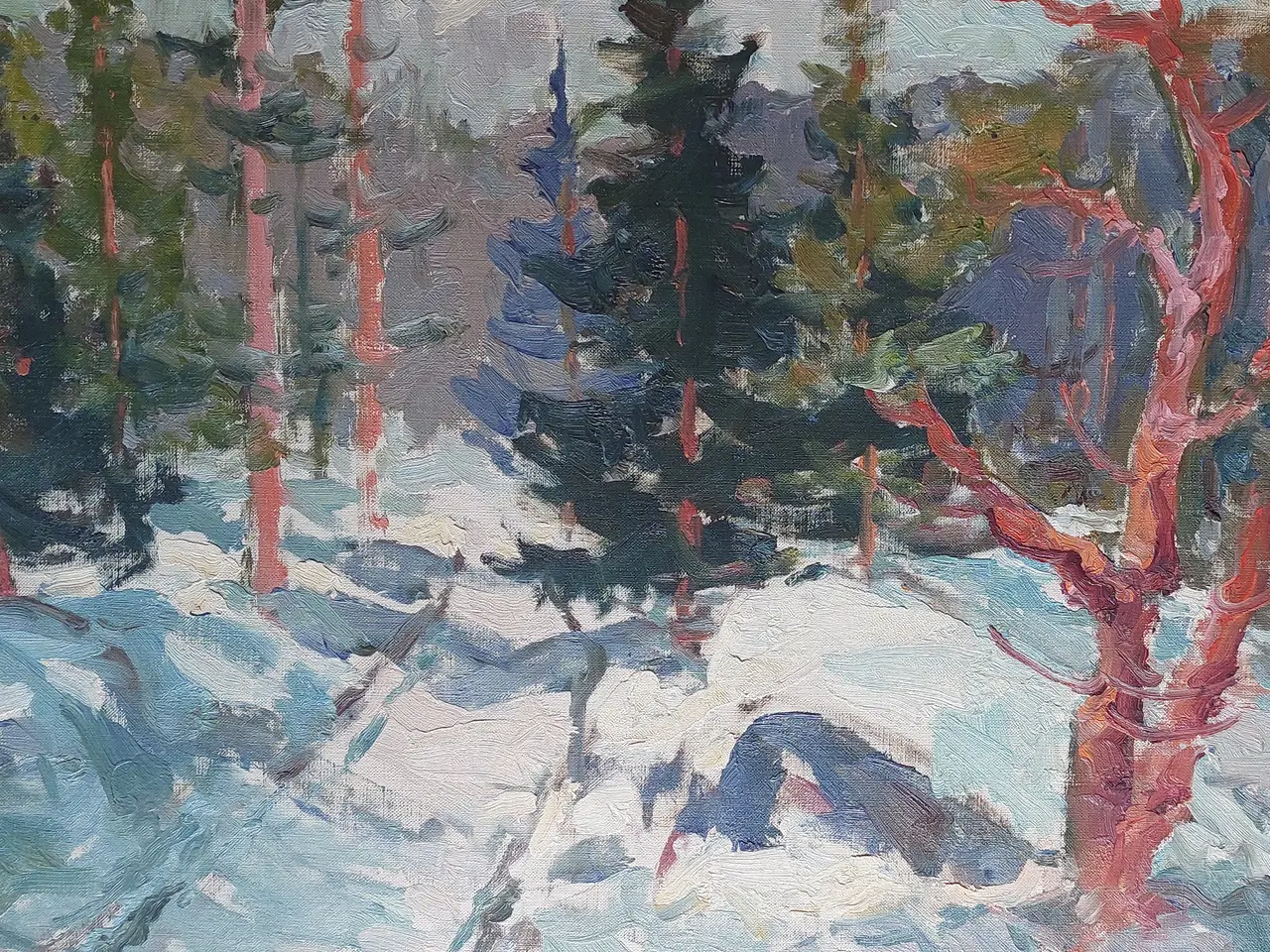 Billede 2 - SVEND NIELSEN - ( 1908 - 1993 ) - oliemaleri