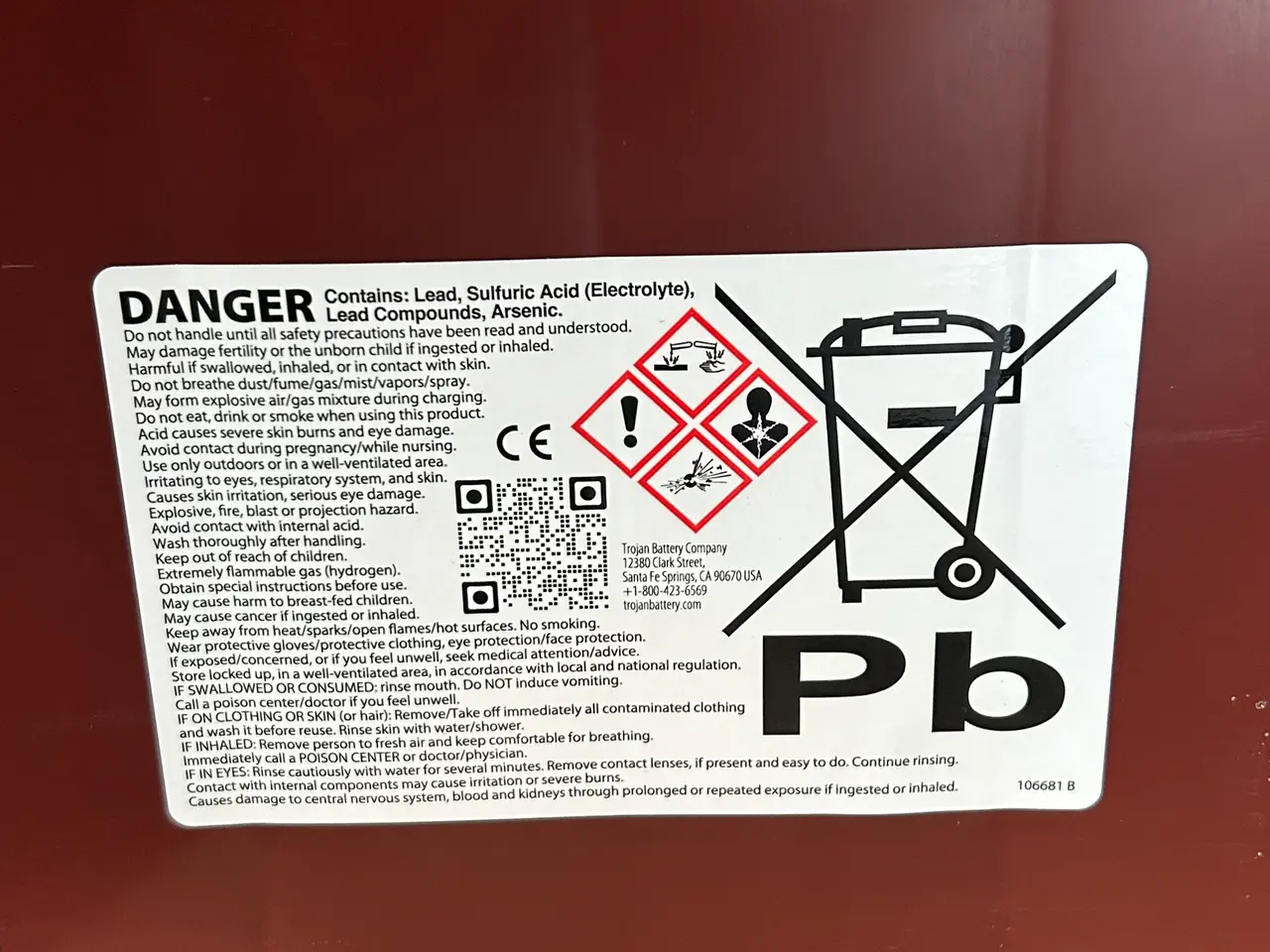 Billede 5 - Traktionsbatterier TROJAN MOTIVE T‑1275