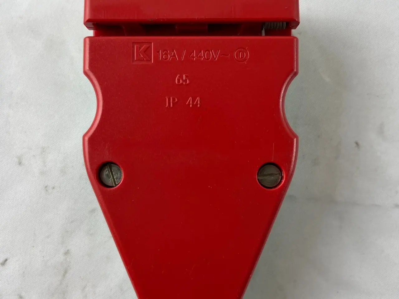 Billede 2 - Lauritz Knudsen LK 16A 440V IP44 Plug stik Red