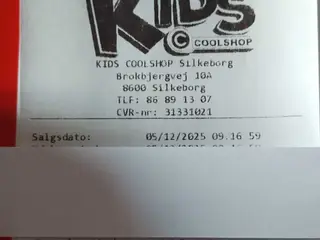 Gavekort til kids Coolshop