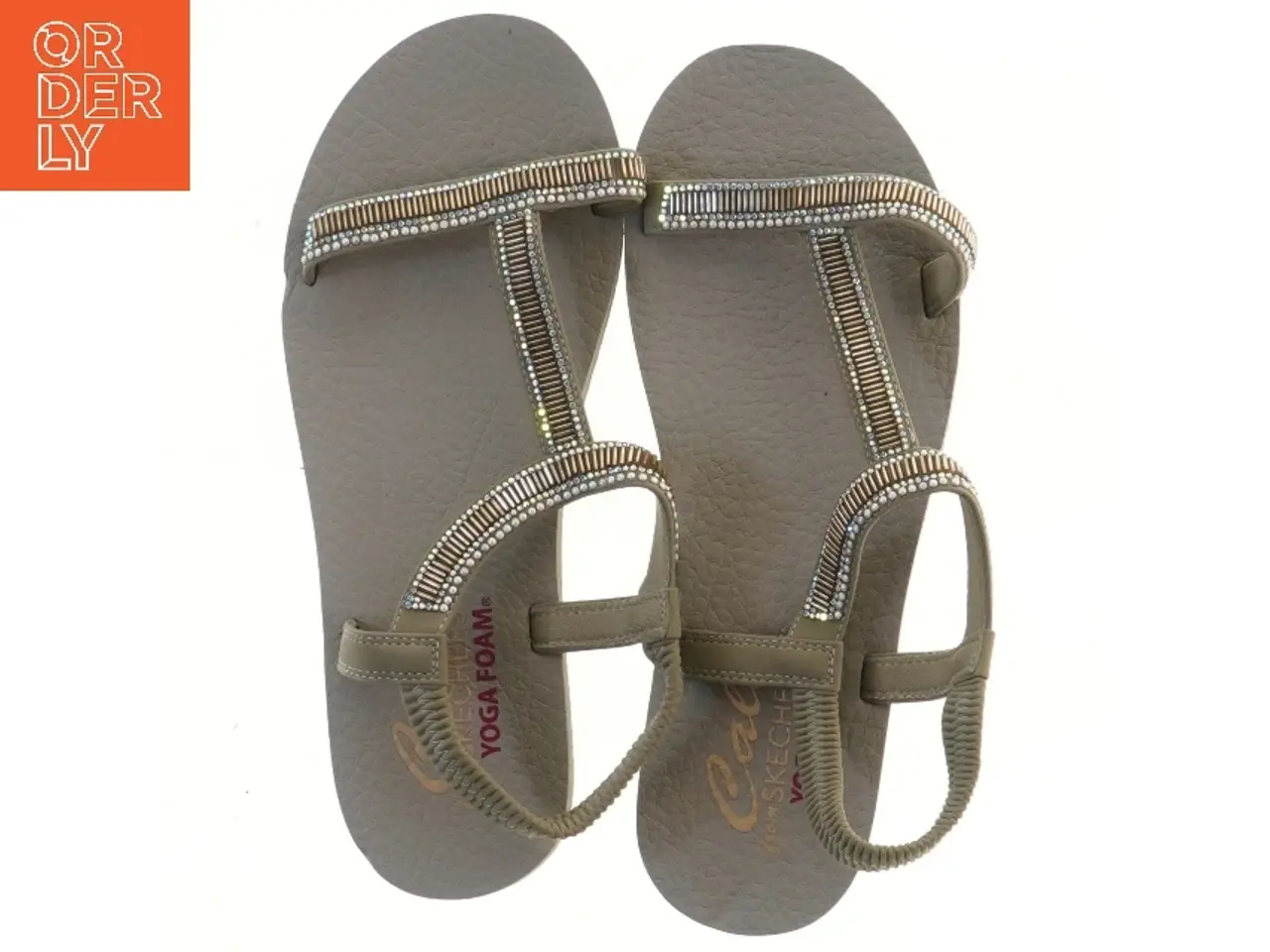 Billede 2 - Sandaler med perler fra Skechers (str. 41 længde 28,5 cm)