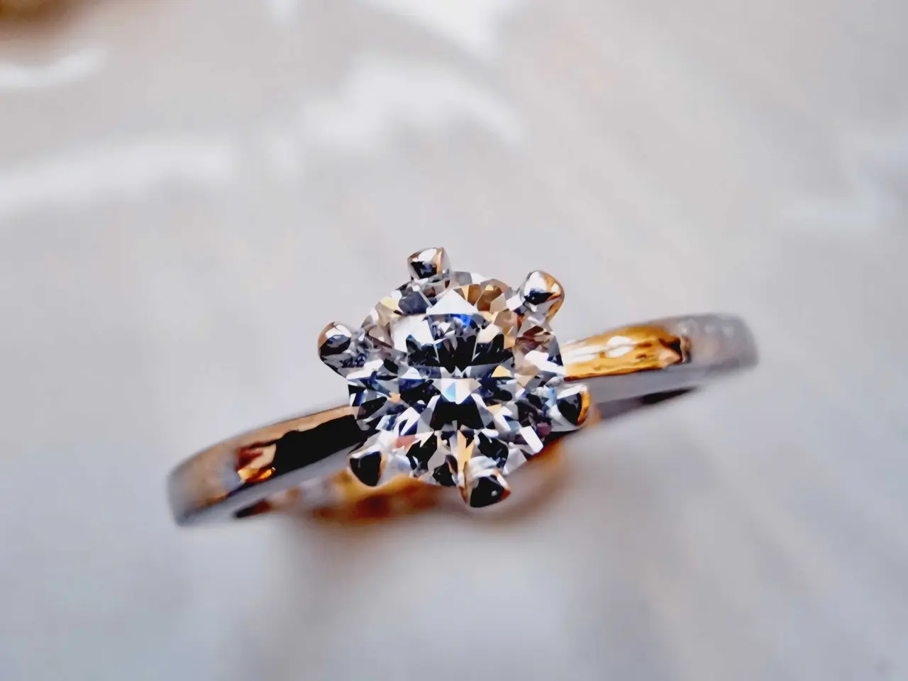 Billede 1 - 18 karat hvidguld 0.40 carat diamant 