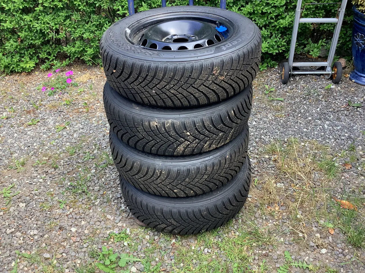 Billede 1 - Fiat 500 Vinterdæk på stålfælge