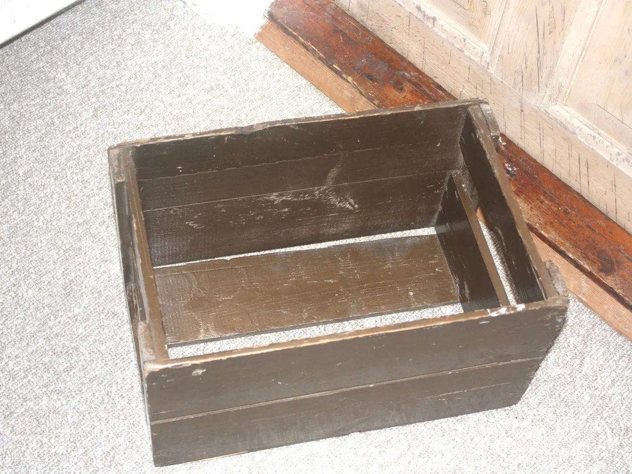 Billede 2 - Ølkasse træ trækasse opbevaring kasse 43 cm x 28 c