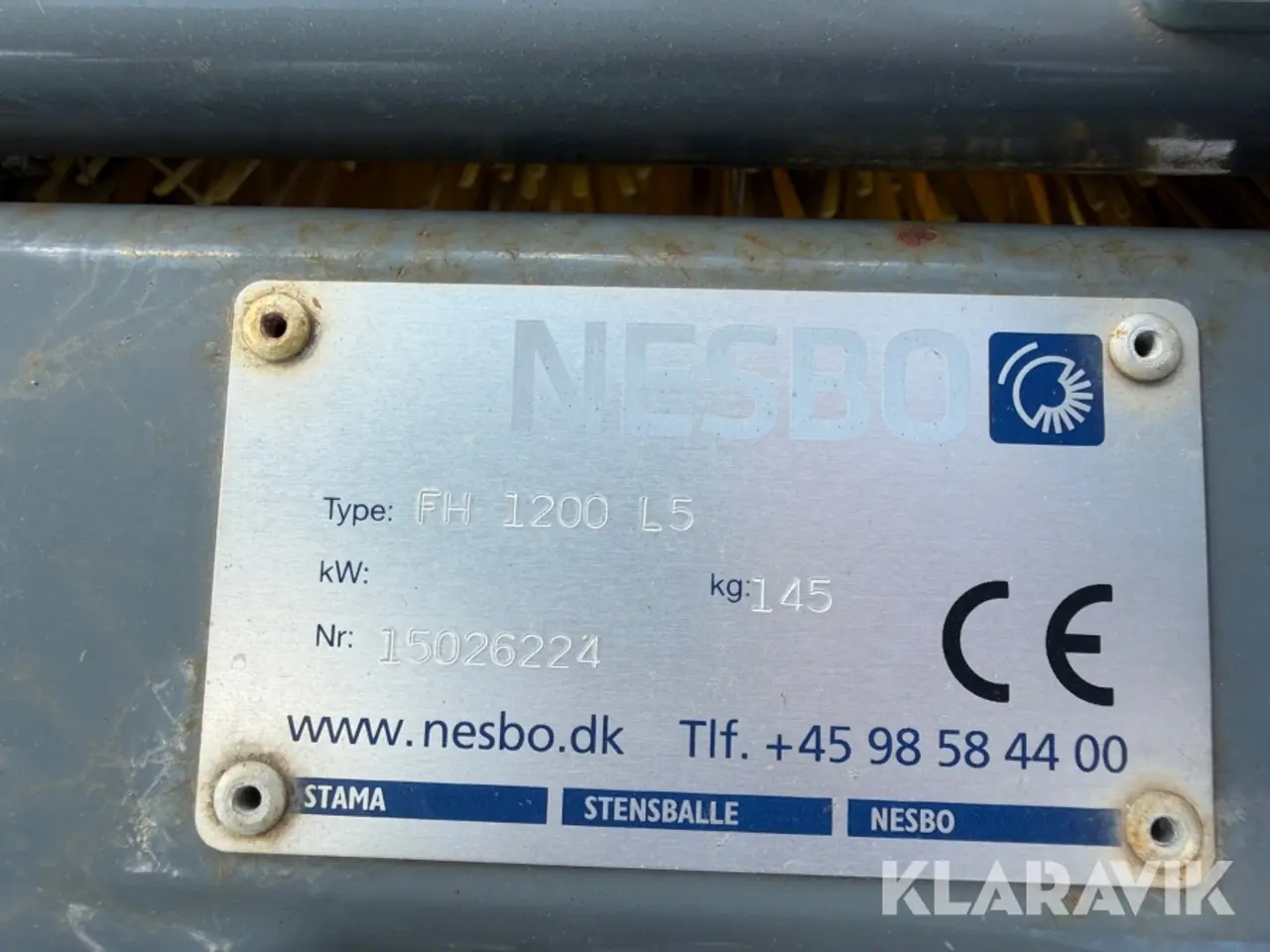 Billede 5 - Hydraulisk fejekost Nesbo FH 1200 L5