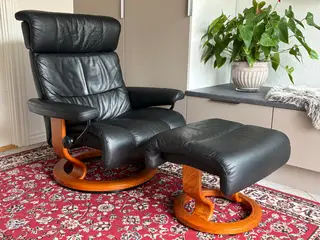 Stressless lænestol med fodskammel