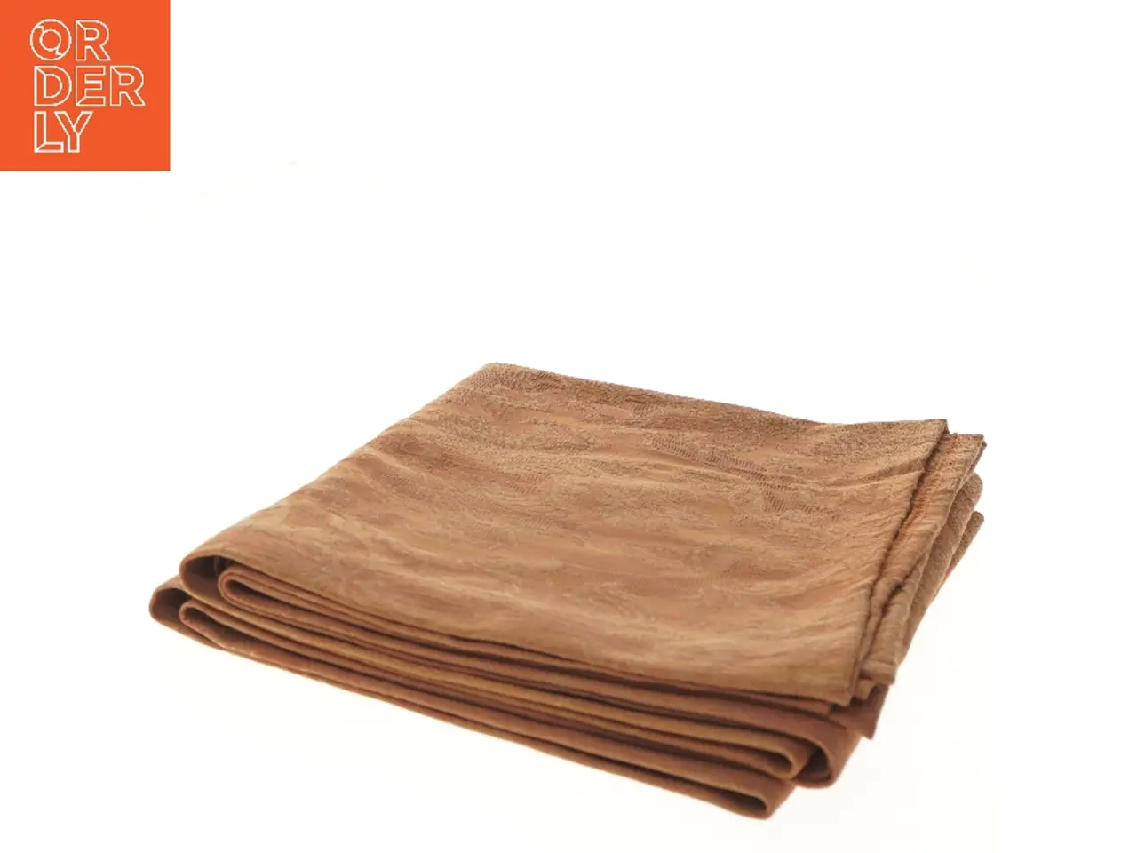 Billede 3 - Orange mønstret dug 138x215 cm (str. 138x215 cm)