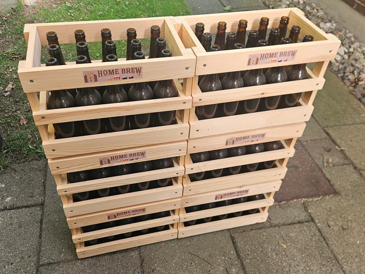 Billede 3 - Long Neck 0,5 ltr flaske i trækasser