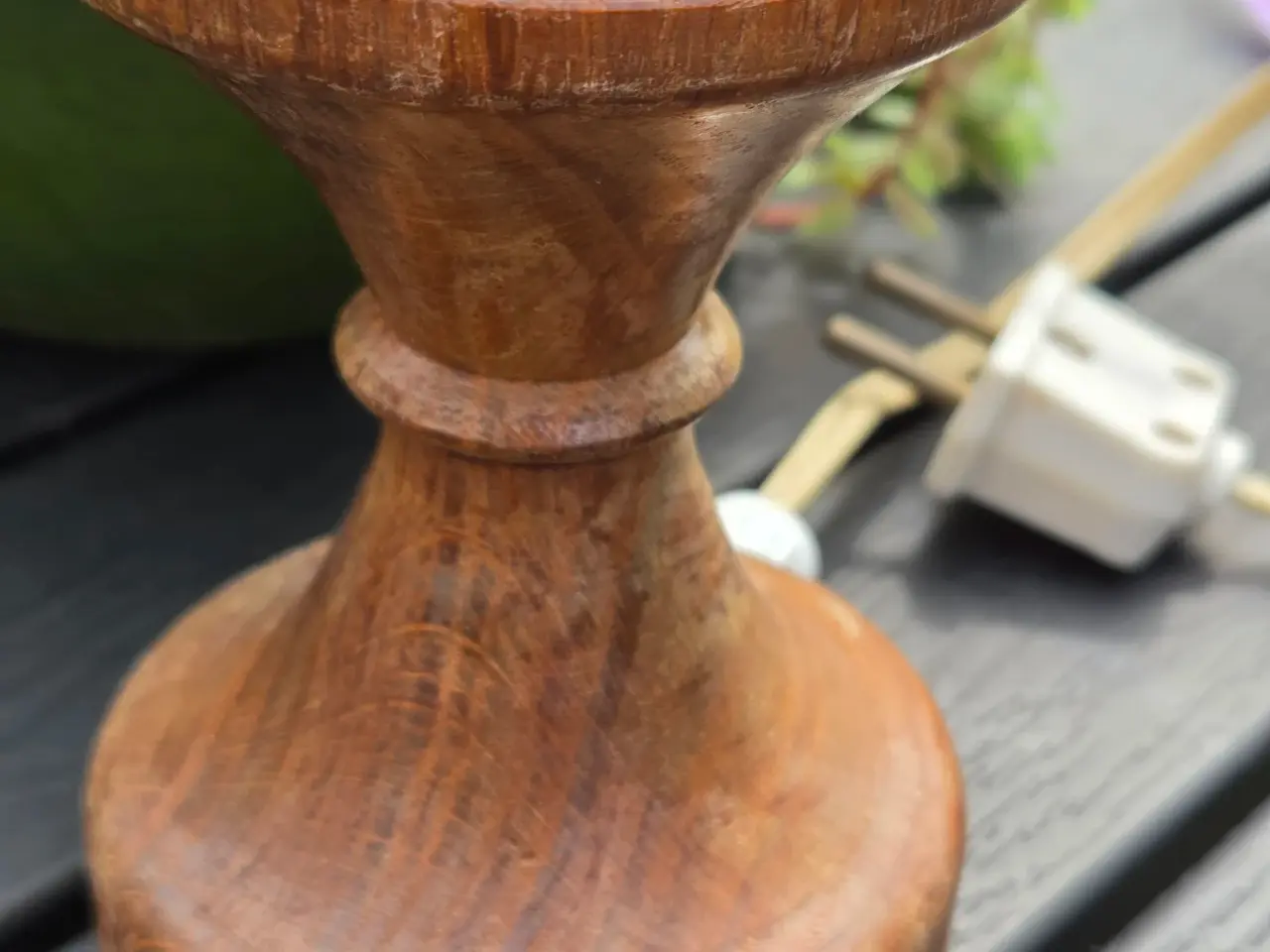 Billede 2 - Teak bordlampe vintage 1940