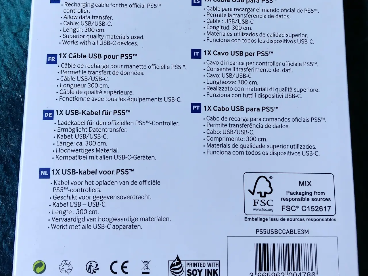 Billede 2 - DATA Kabel Til Ps 5