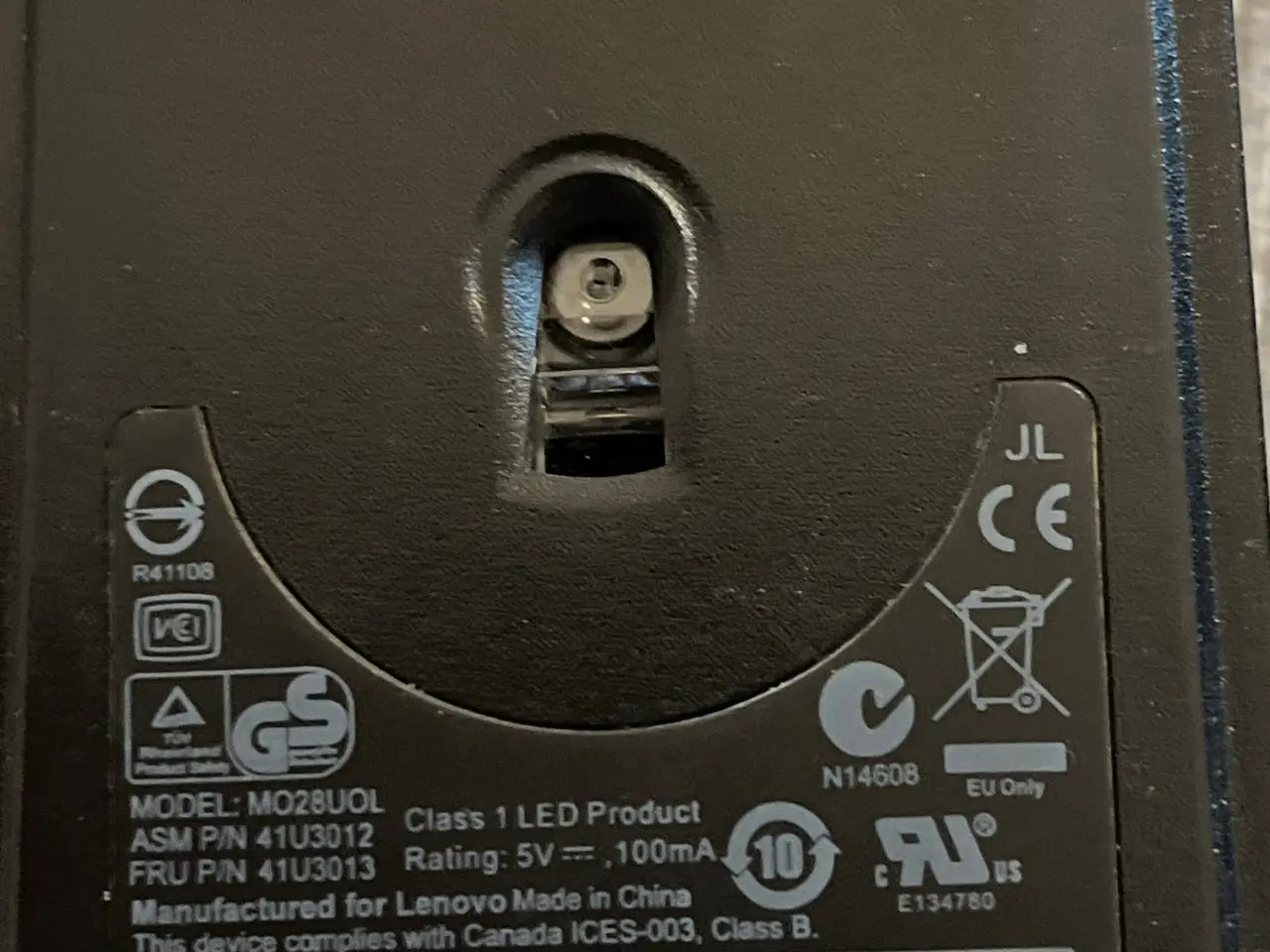 Billede 4 - Lenovo Mus MO28UOL USB Wired Mouse Sort
