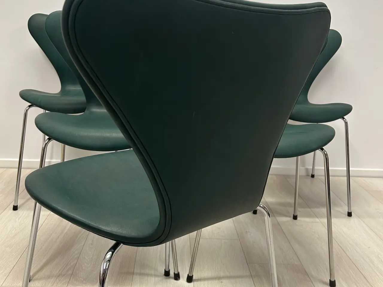 Billede 6 - Arne Jacobsen Syverstole Pure anilin Grøn