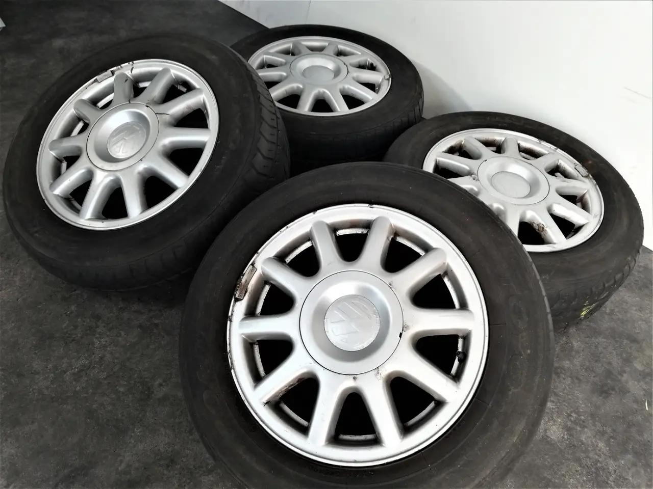 Billede 3 - 5x112 15" ET59, nav 57,1ø VW fælge
