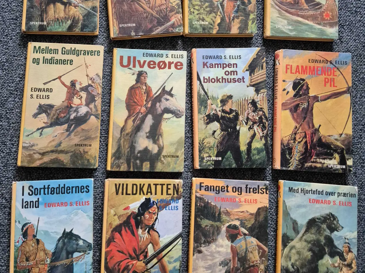 Billede 1 - Bog serie om indianer, guldgraver og prærien