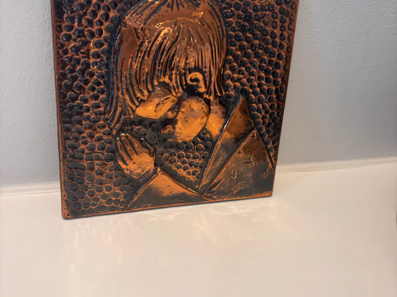 Billede 2 - Kobber relief fra 60/70’erne 