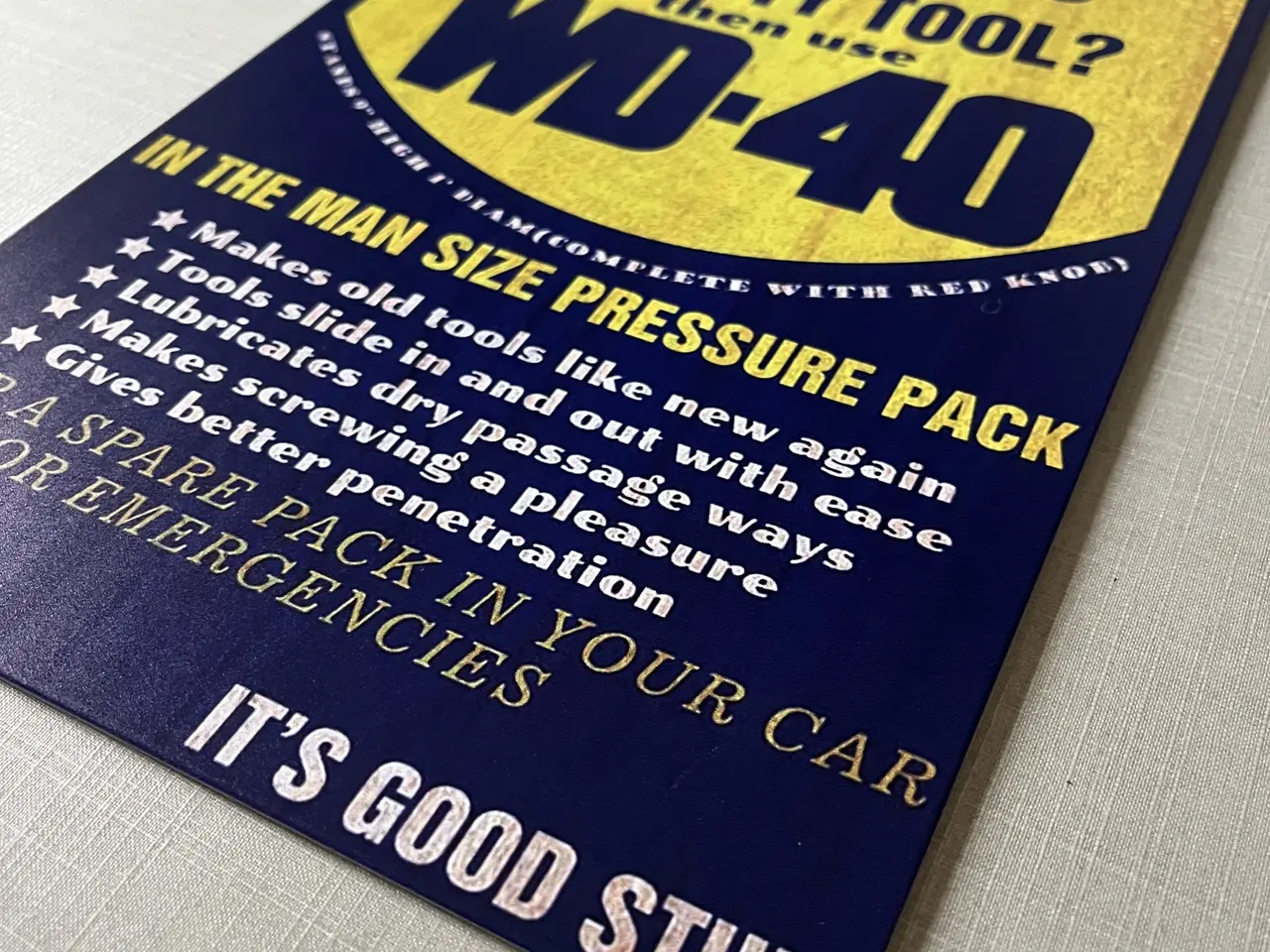 Billede 3 - WD40 metalskilt