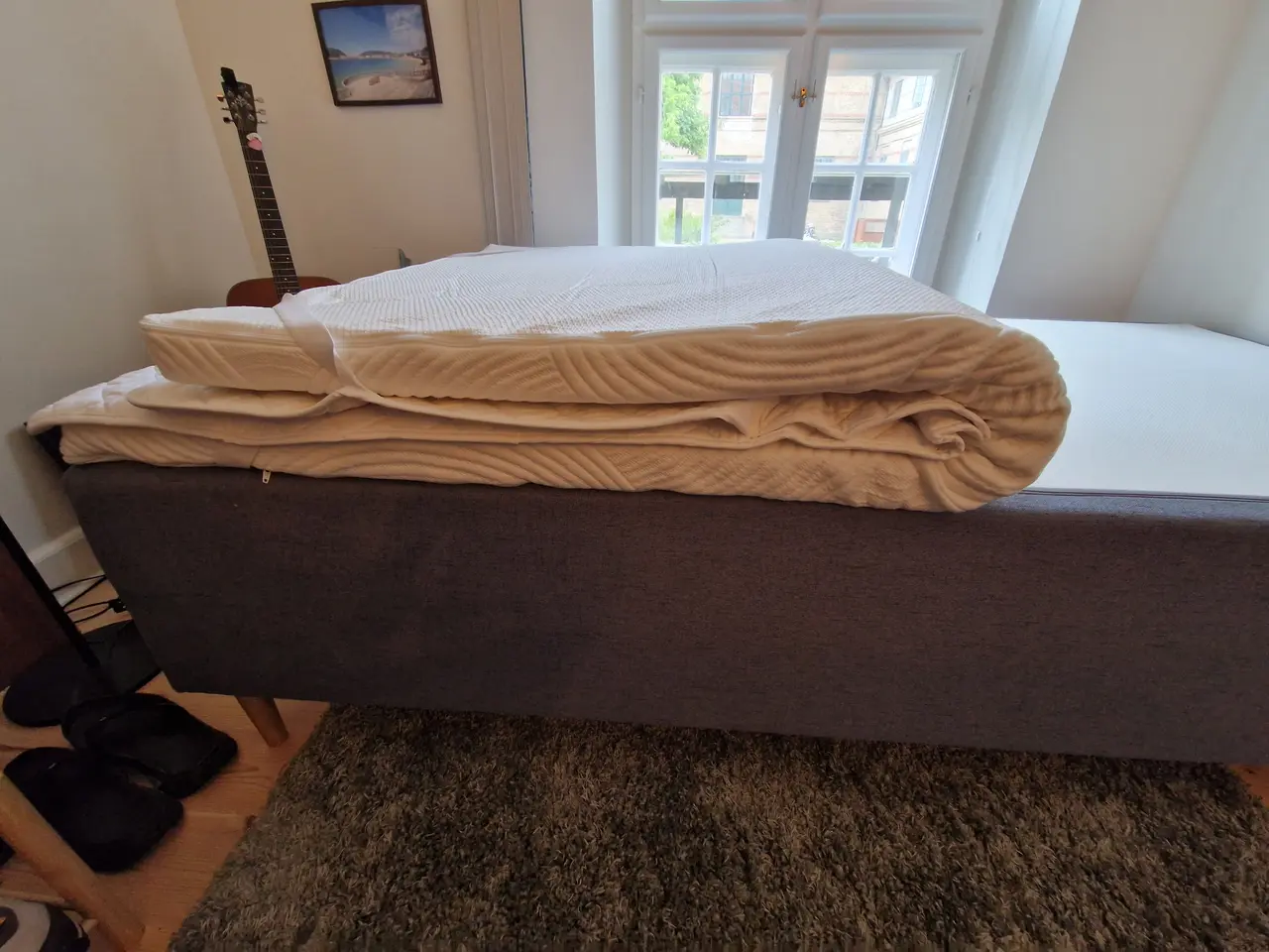 Billede 5 - Enkelt seng på 210x105cm, aldrig brugt