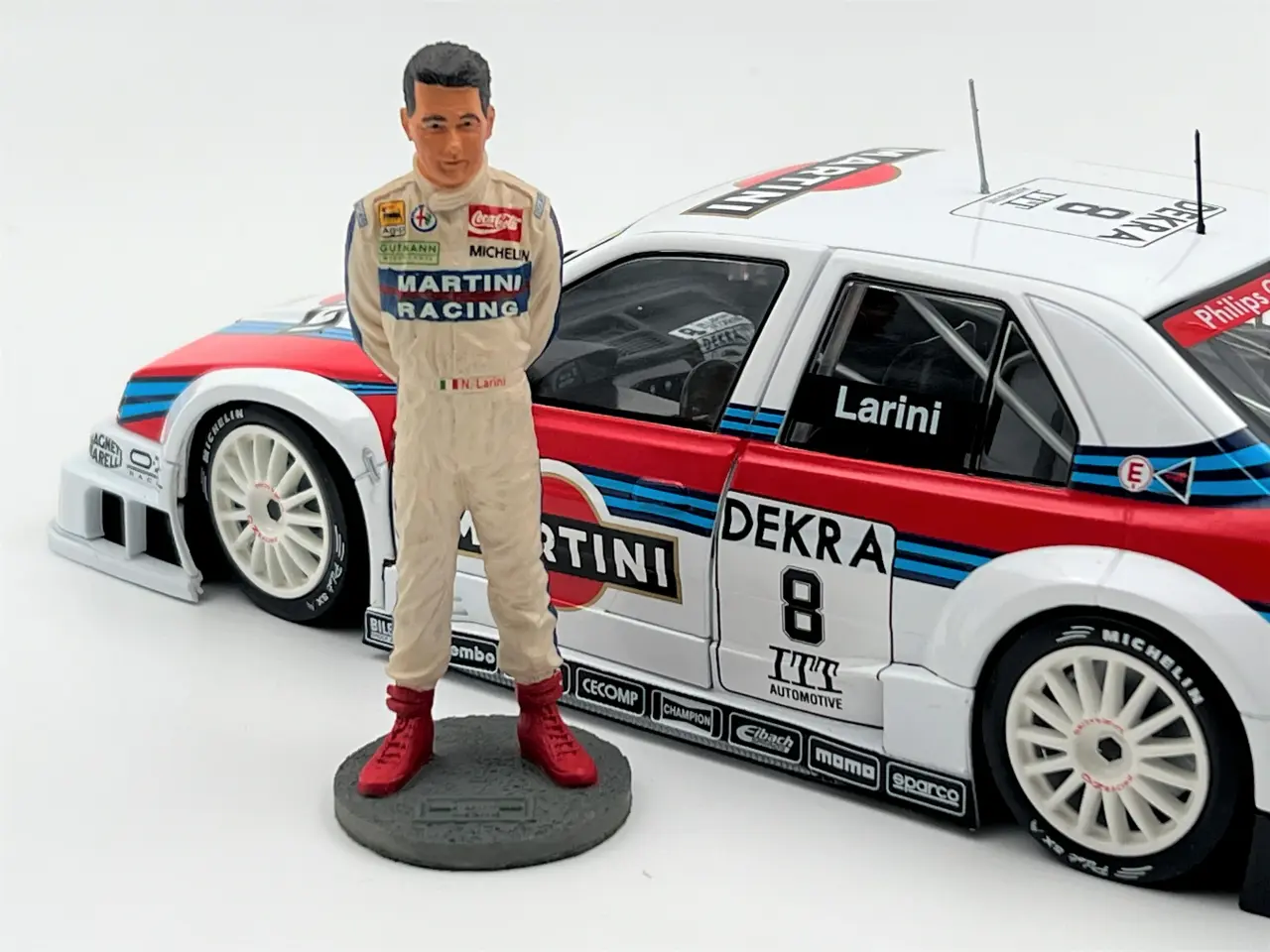 Billede 6 - 1995 Alfa Romeo 155 V6 Ti DTM #8 med figur 1:18