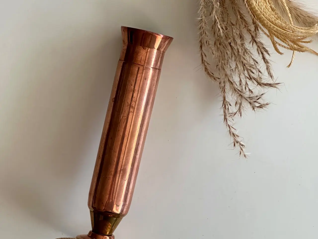 Billede 5 - Slank vase, kobber/messing