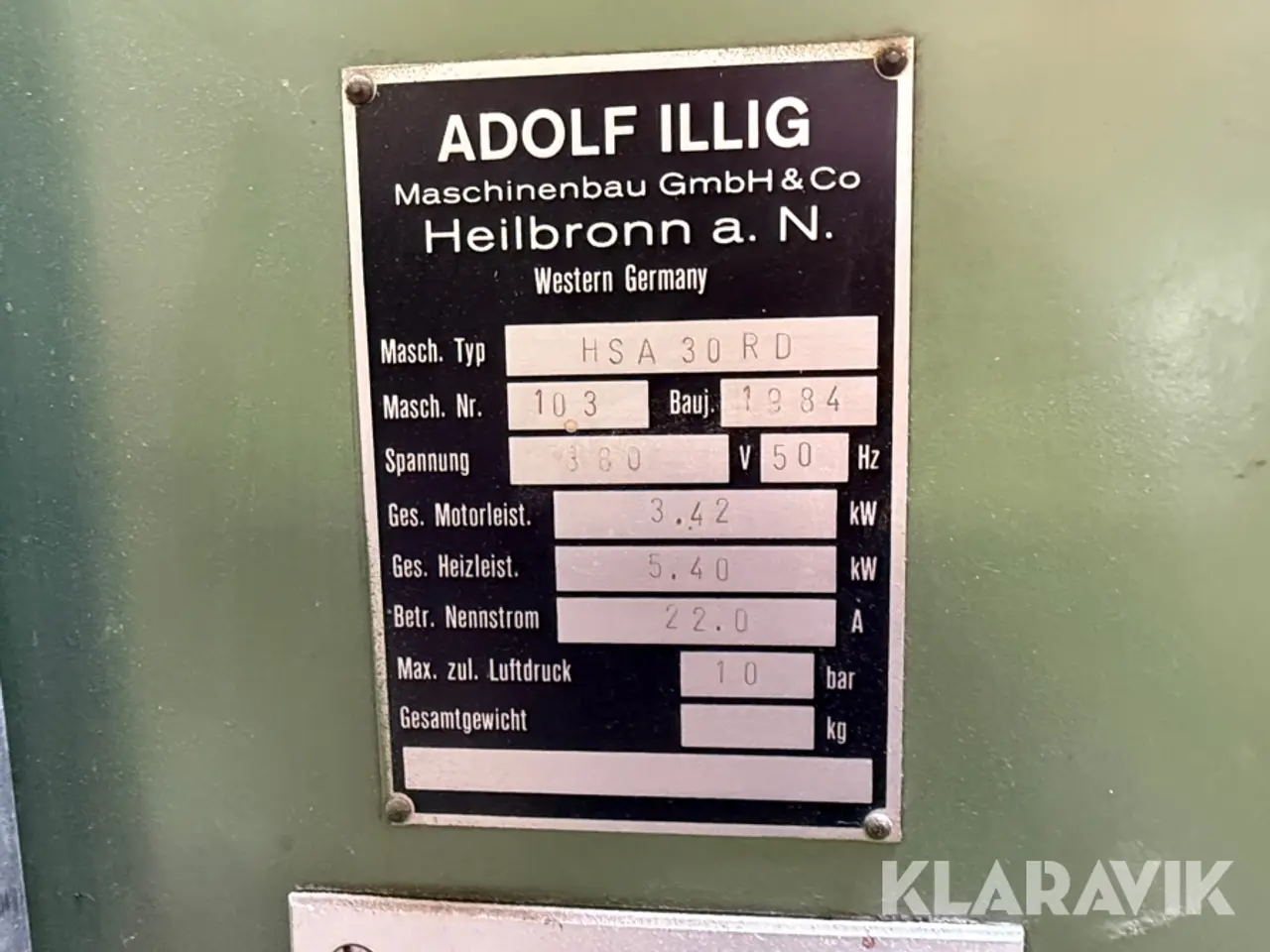 Billede 8 - Blister maskine Adolf Illig HSA 30 RD