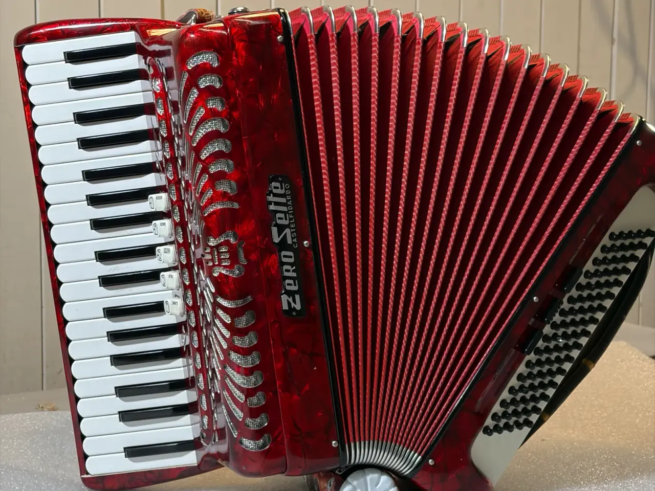 Billede 6 - Rød Zero Sette B.13 – italiensk pianoharmonika