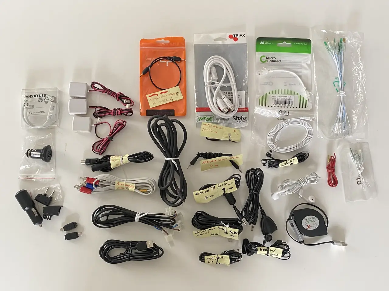 Billede 7 - DIVERSE KABLER, STRØMFORSYNINGER & ADAPTERE BILLLG