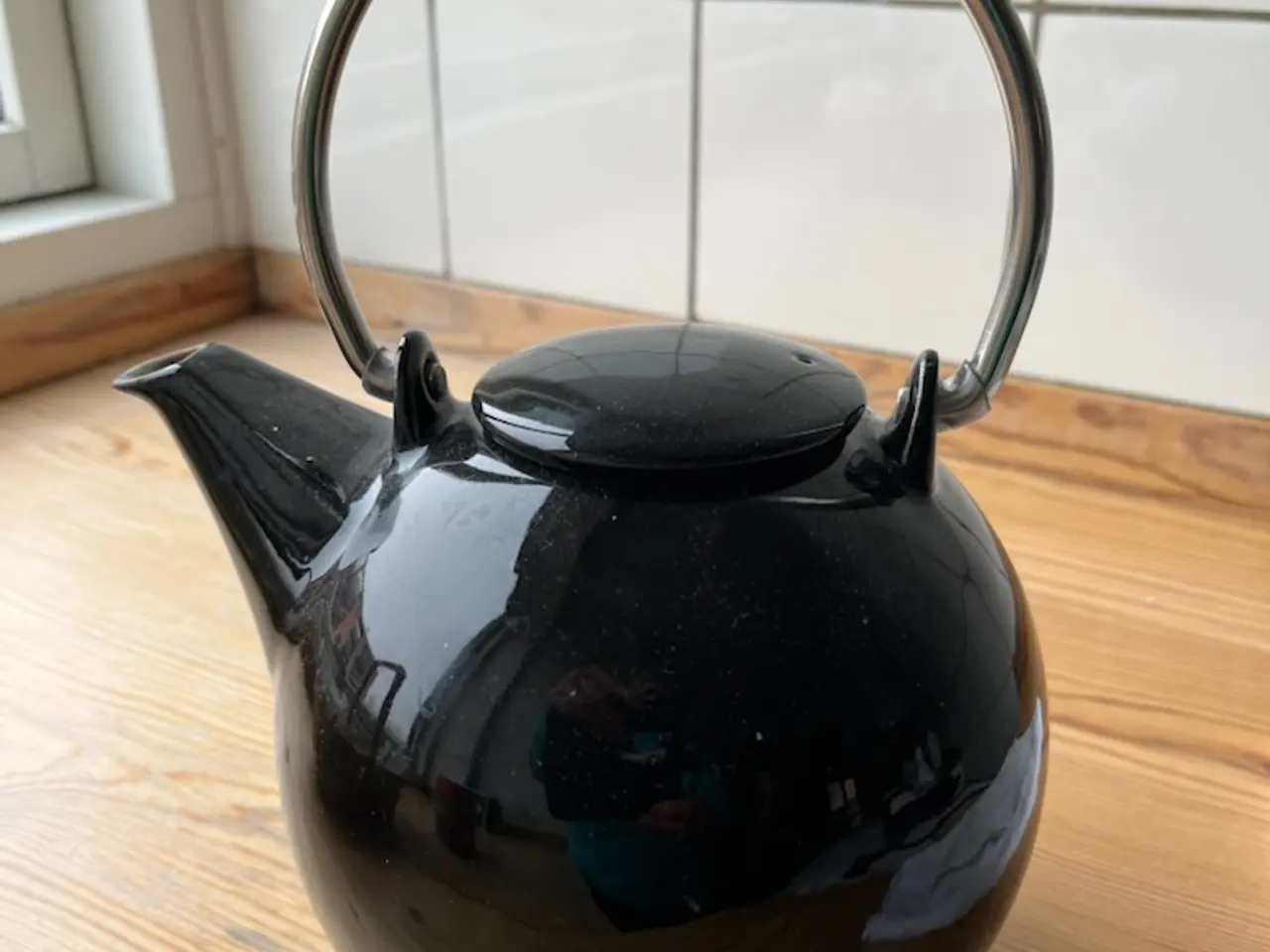 Billede 3 - Thekande model Eslau, Bornholm 1,5 liter sort