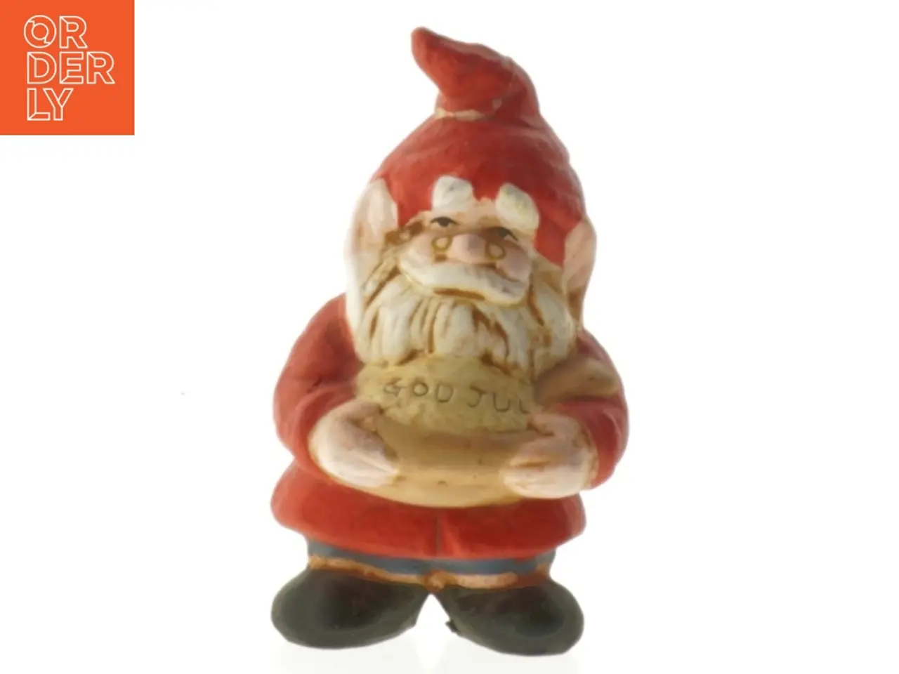 Billede 1 - Keramisk julemand (str. 11 cm)