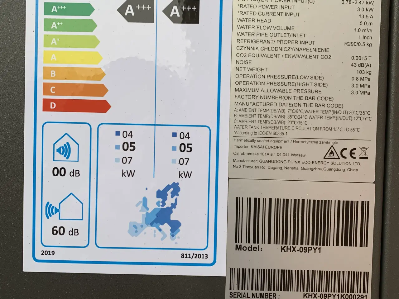 Billede 3 - Varmepumpe / Aircondition Kaisai Geo KGE-12GRH1 Ai