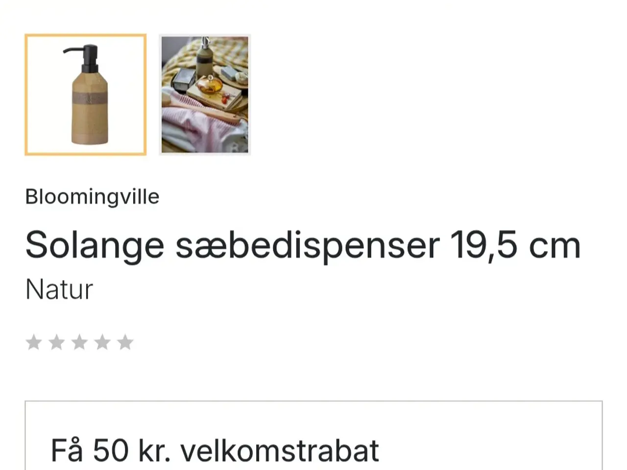 Billede 5 - Bloomingville sæbebeholder ny og ubrugt