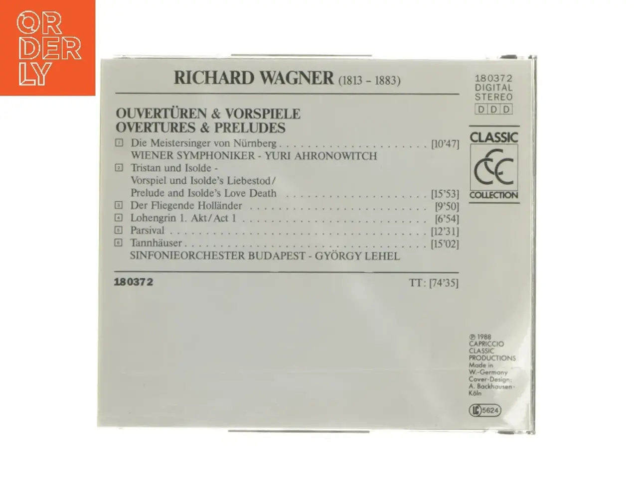 Billede 3 - CD med Richard Wagner: Ouvertures & Preludes