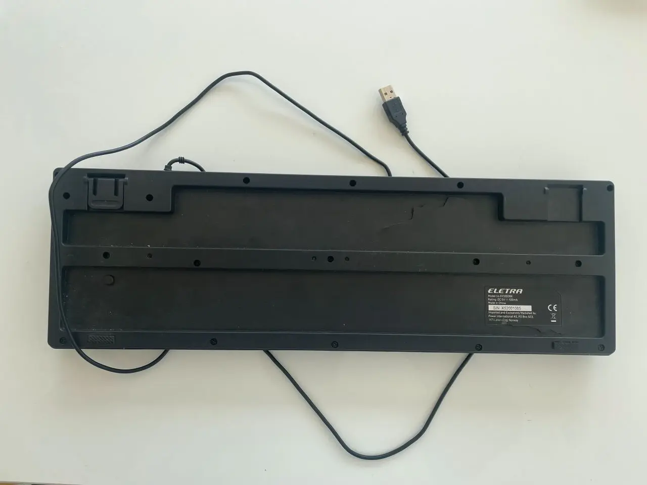 Billede 1 - Eletra EK1000 tastatur, keyboard med kabel