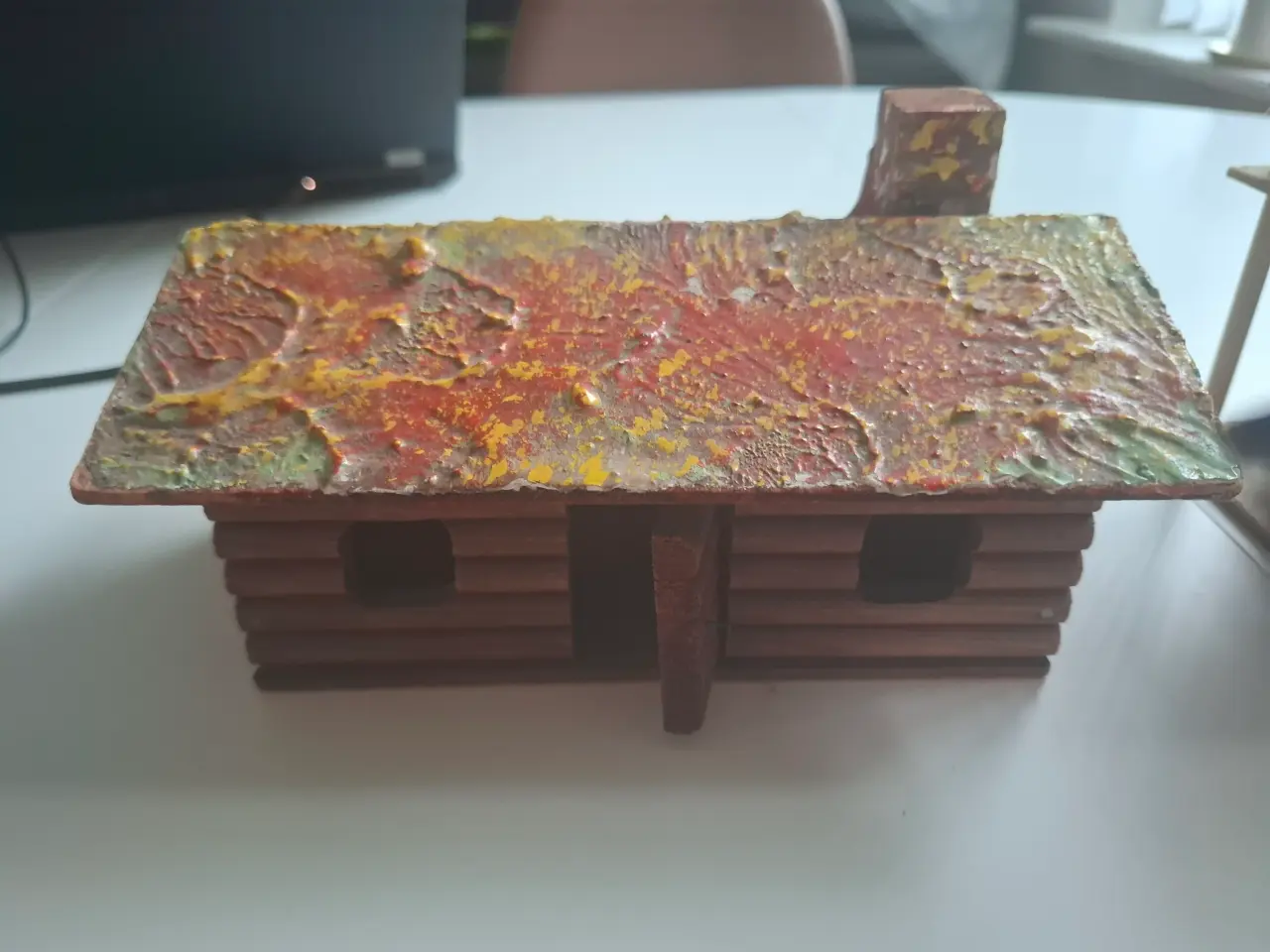 Billede 1 - Modelhus i rigtig træ fra 60'erne