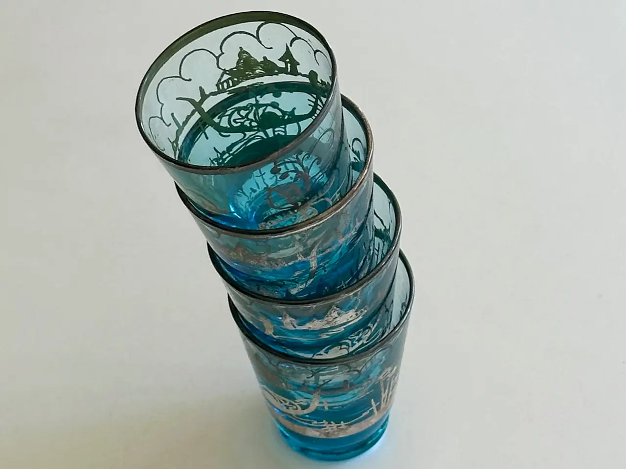 Billede 5 - Venitianske snapseglas, 4 stk samlet