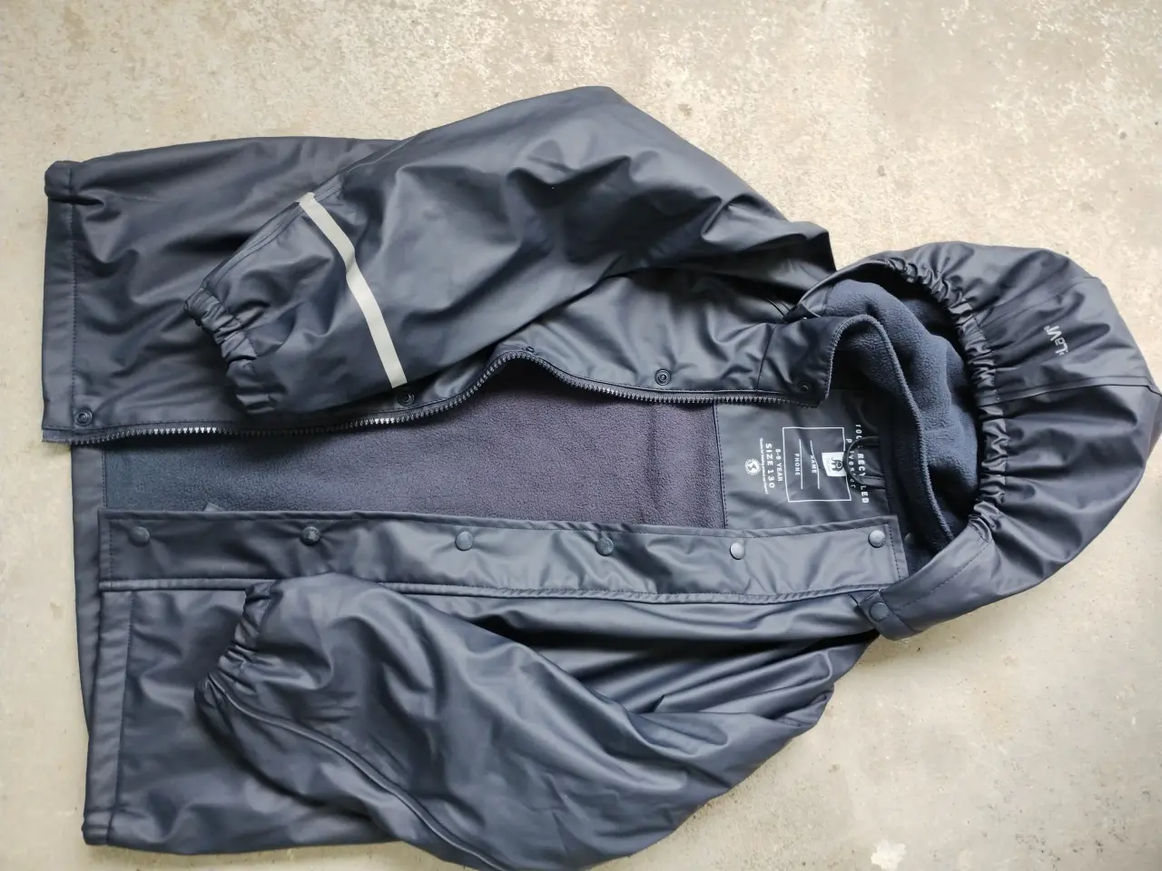 Billede 1 - str130 fleece Regnsæt