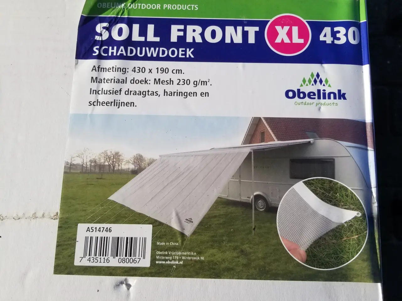Billede 1 - Solafskærmning “Sol Front XL Deluxe 430” frontvæg