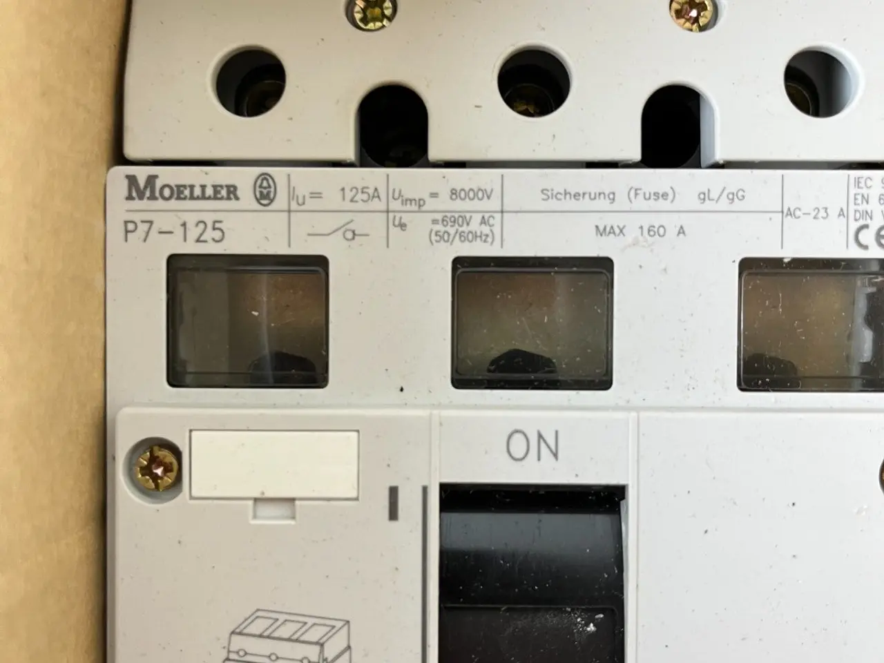 Billede 3 - Moeller P7-125 Main kontakt 3-Pole 125A 690V AC