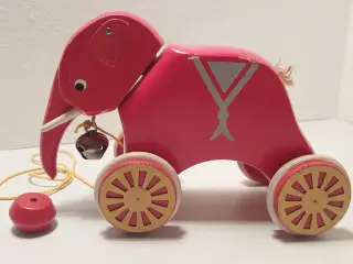 Klassisk Brio trækelefant i træ.