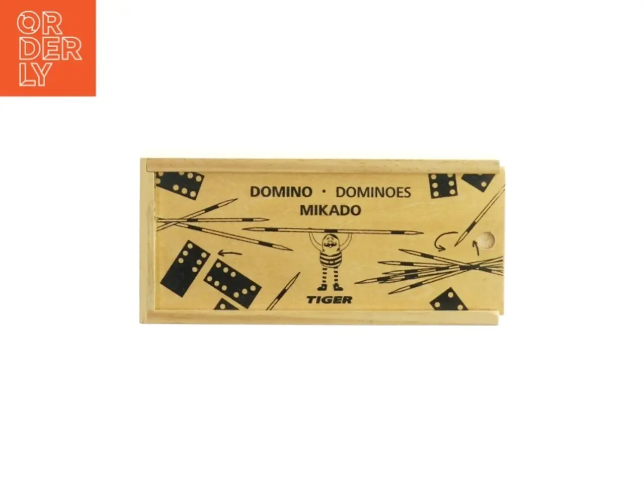 Billede 2 - Domino + Mikado spil fra Tiger (str. 21 x 10 x 3 cm)
