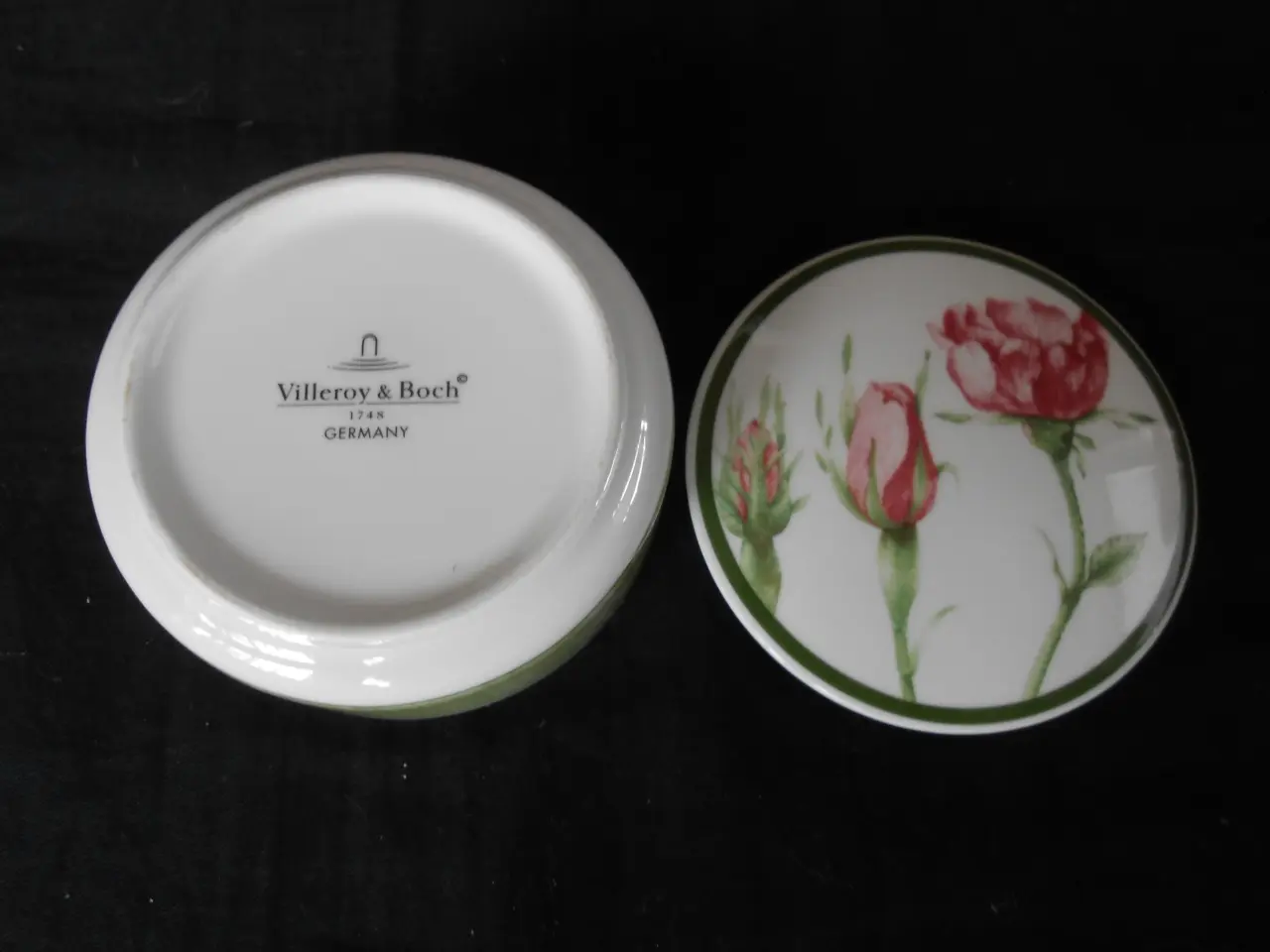Billede 3 - Bonbonniere smykkeboks i porcelæn 