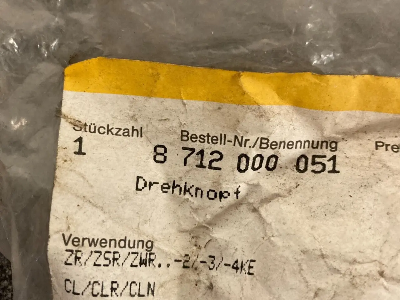Billede 2 - Junkers Bosch Boiler Rotary Knob PN: 8712000051 -