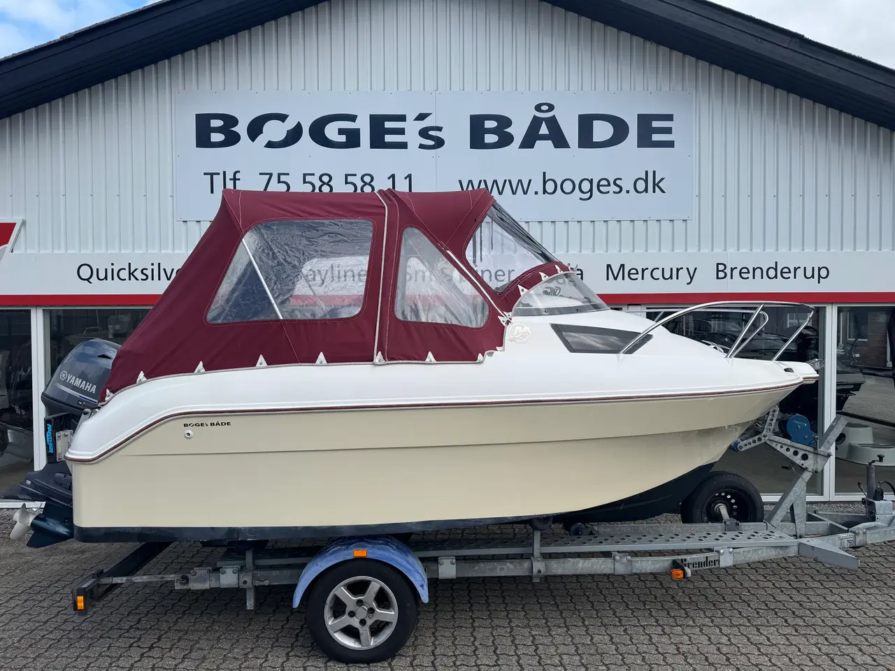 Billede 1 - 470 Cruiser med 50 hk Yamaha-EFI F50 4 takt og 161000B Brenderup bådtrailer