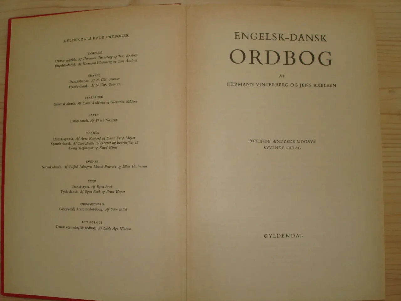 Billede 1 - Gyldendals røde ordbøger